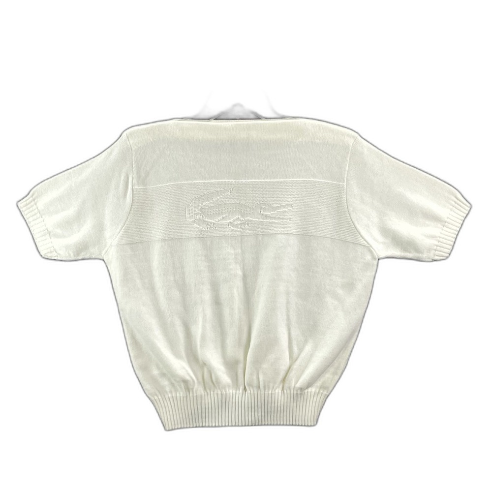 Vintage Lacoste Haymaker Sweater Womens 40 Short Sleeve Retro Y2K Made In USA
